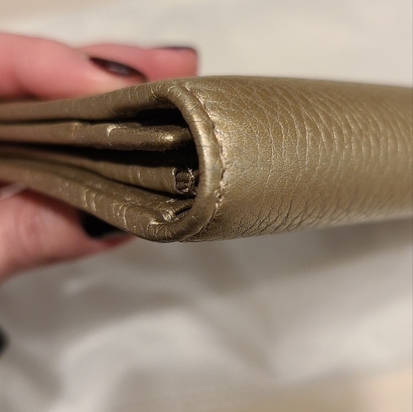 Gucci Continental Bronze Metallic Long Leather Wallet - Picture 15 of 16